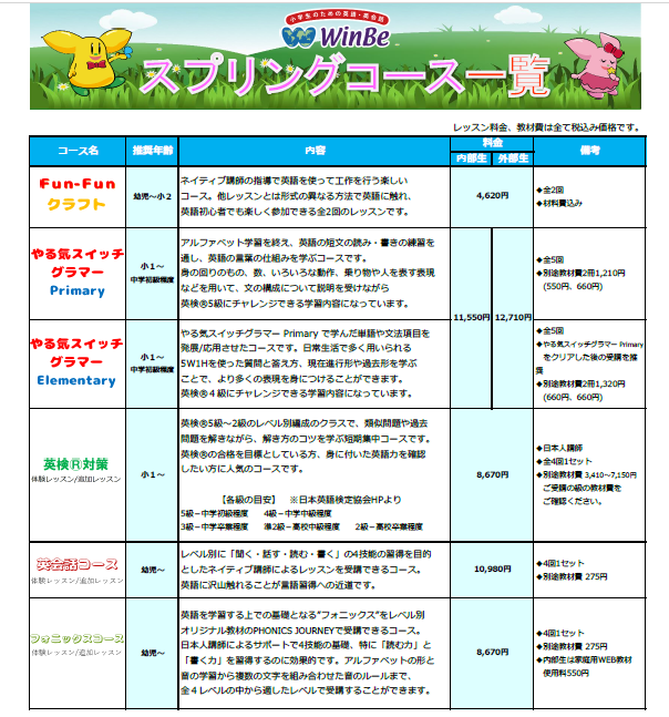 みどりの駅前校【WinBe（ウィンビー）】 | 子ども向け英語・英会話